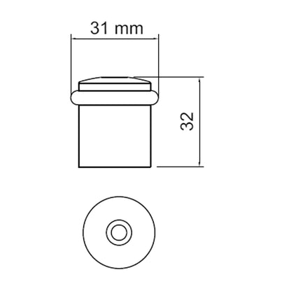 IMAB - Amortecedor 0300 zamak Cromo Acetinado