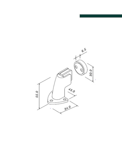 IMAB - Prendedor 0808 Zamak Cromado Acetinado