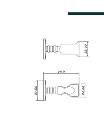 IMAB - Prendedor 0807 L/Z CROMO ACETINADO (0811) AVULSO