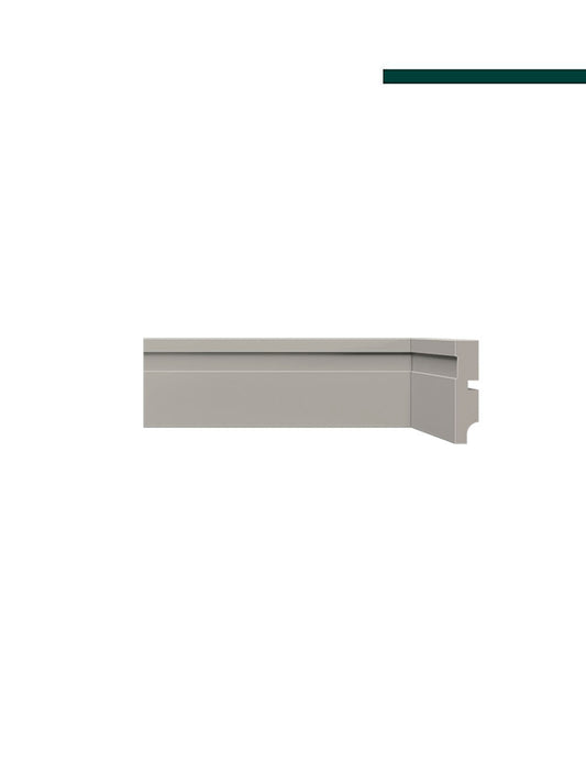 Rodapé 456 Cinza Glacial – 7cm - Barra -  Santa Luzia