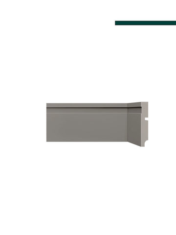 Rodapé 457 Cinza Titanium – 10cm - Barra -  Santa Luzia