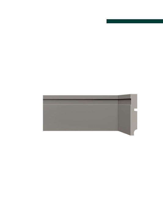 Rodapé 457 Cinza Titanium – 10cm - Barra -  Santa Luzia