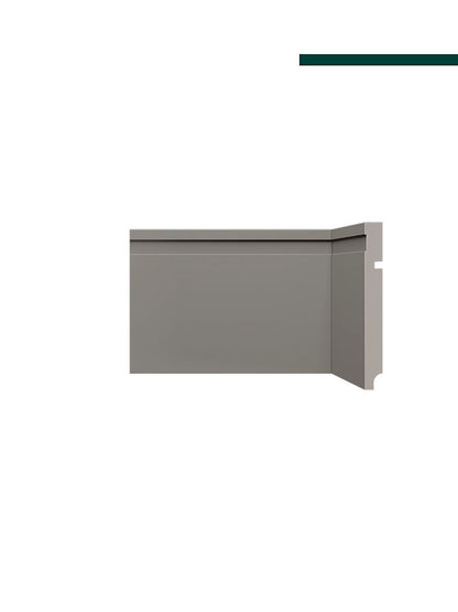 Rodapé 480 Cinza Titanium – 15cm - (CX C/10 PEÇAS) -  Santa Luzia