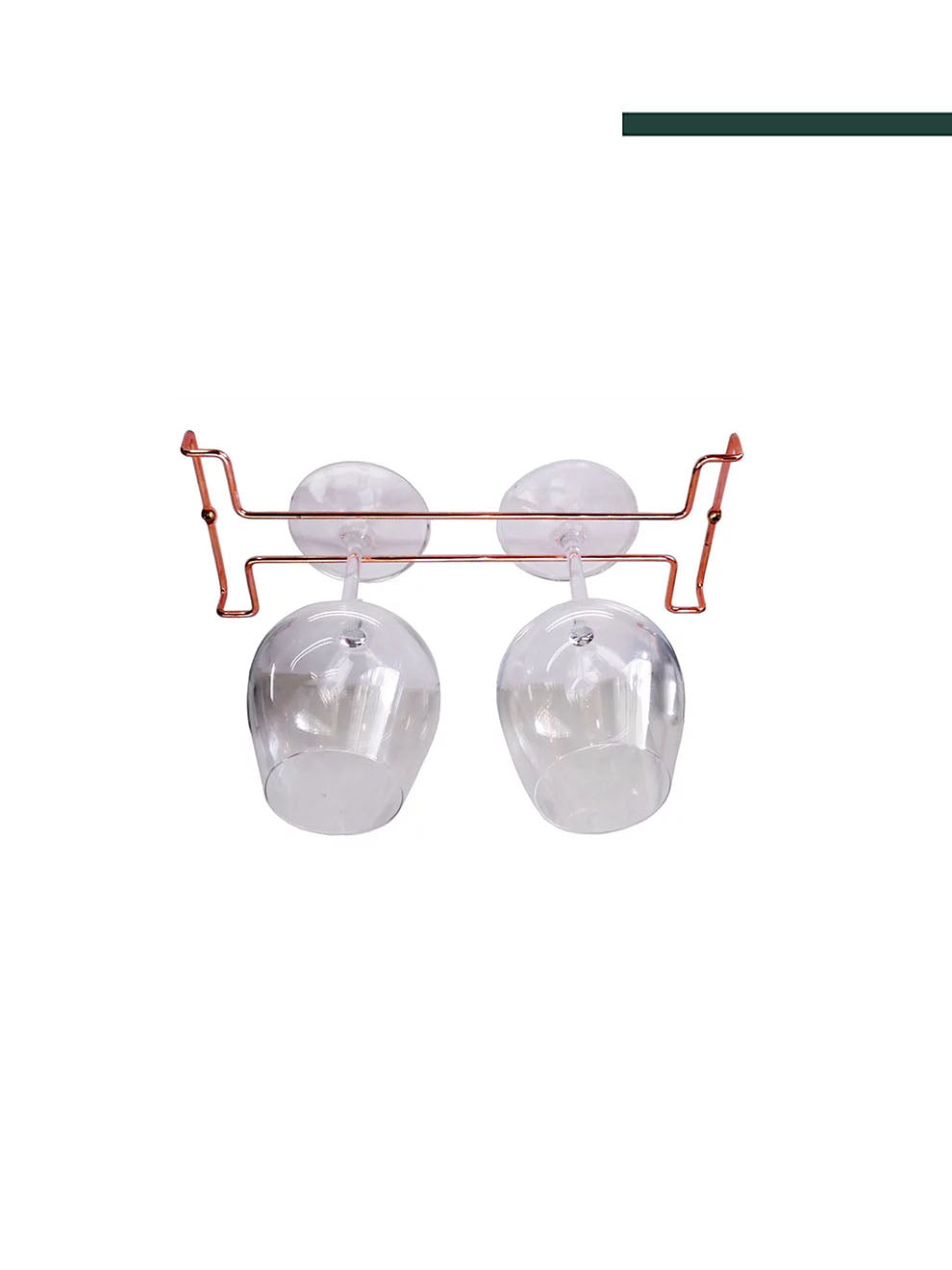 Suporte Porta Taças Reto 398x30x115mm Cobre 2756 - Jomer