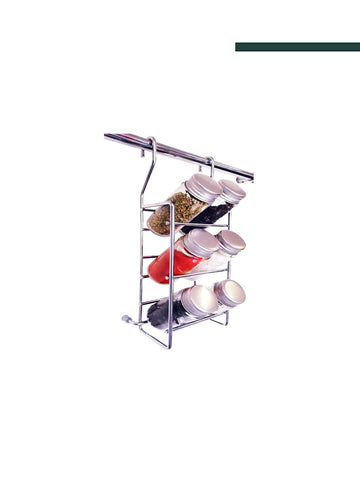 Porta Temperos Com 6 Potes De Vidro Cromado 4561 - Jomer