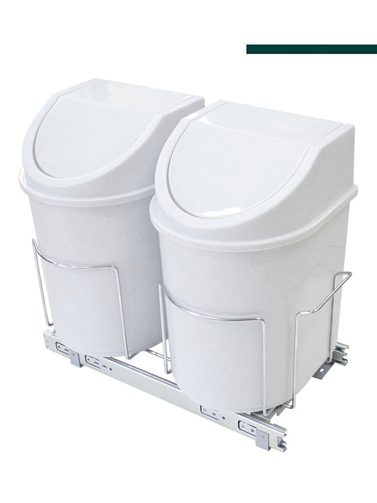Lixeira Ecológica Base 24L Cromada 8718 - Jomer