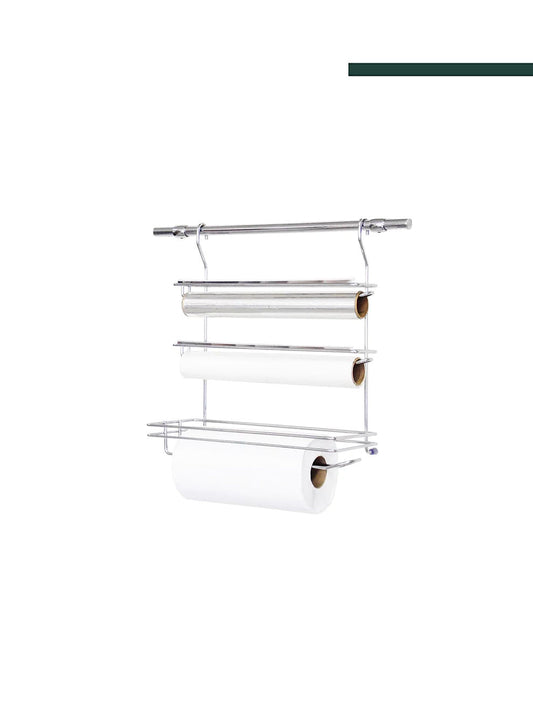 Porta Rolos Triplo Aéreo 3001 330x380x170mm Inox - Jomer