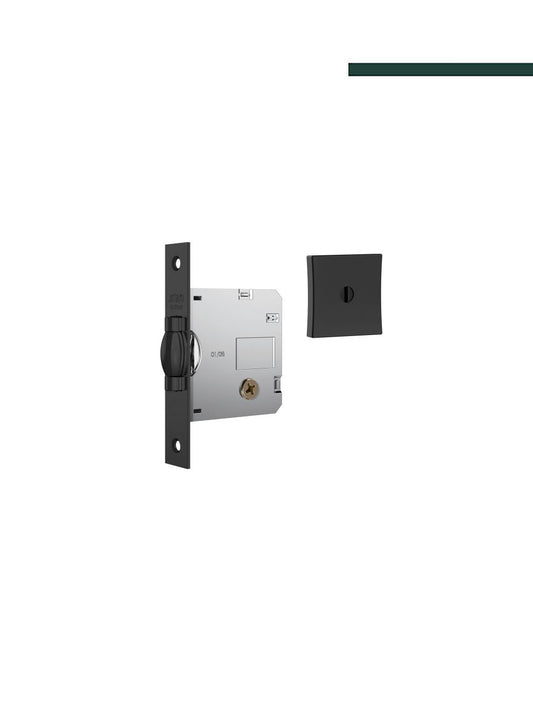Fechadura 1005 Rolete Quadrada Black Externa - STAM