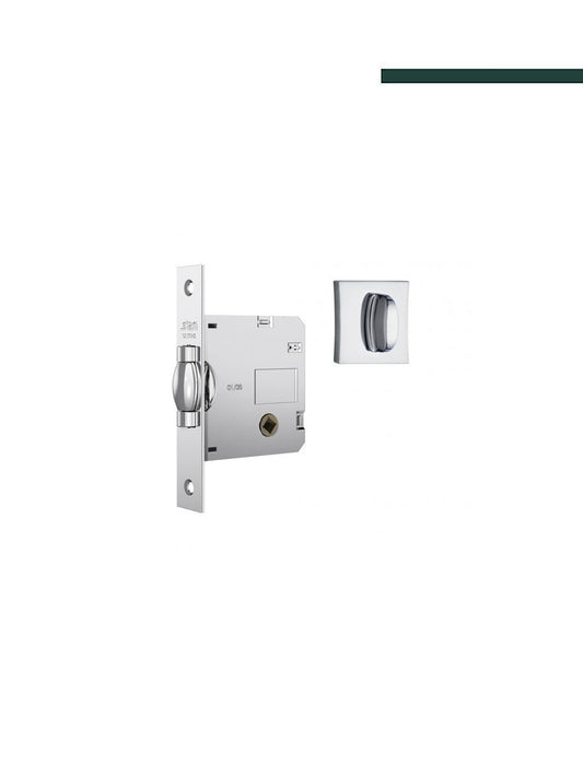 Fechadura 1025 WC Rolete Quadrada Cromada - STAM