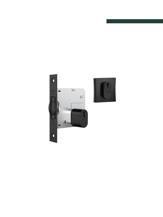 Fechadura 1005 Rolete Quadrada Black Auxiliar - STAM
