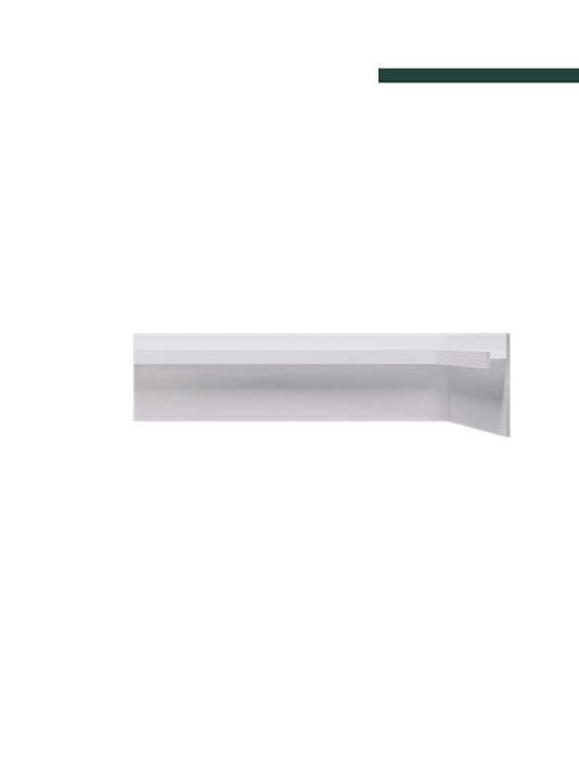 Rodapé Perfil alumínio NEO branco invertido 3mts - Santa Luzia
