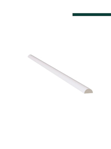 Santa Luzia - Meia cana 597 curva branca 16x8mm (PACOTE C/ 5 PEÇAS) 2,80m
