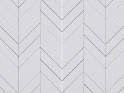 Revestimento Chevron branco s/ friso 350 x 70mm x 8mm 0,50 m2 (CX - 26 Peças) - Santa Luzia