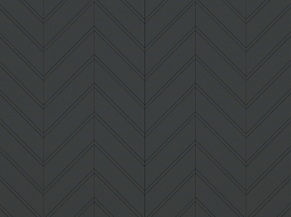 Revestimento Chevron Cinza grafite c/ friso 350 x 70mm x 8mm  0,50 m2 (CX - 26 Peças) - Santa Luzia