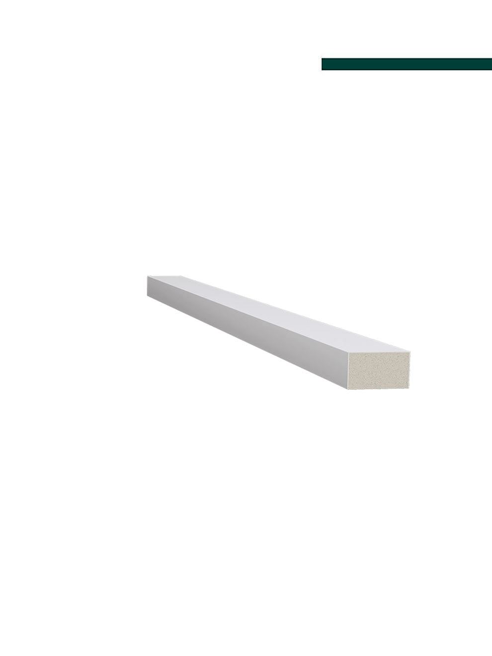 Ripado 466 branco 30mm x 16mm x 2,80m (Par - 2 peças) - Santa Luzia