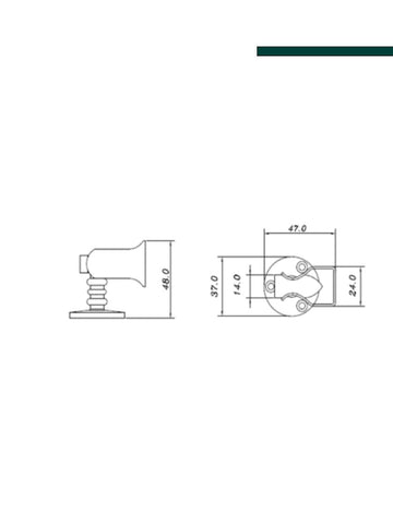 Imab - Prendedor 0809 L/Z Cromado Acetinado