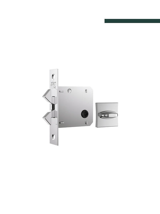 Fechadura 1006s WC Roseta Quadrada Cromada - STAM