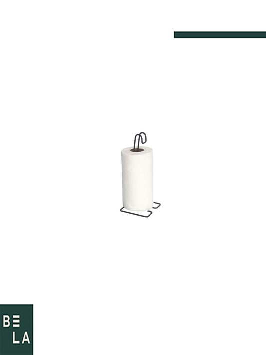 Porta Rolo Simples 120x295x120mm Preto 2462 - Jomer