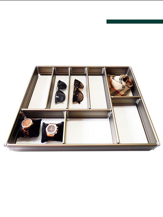 Organizador de Gavetas Alumínio Bronze 9561 - Jomer