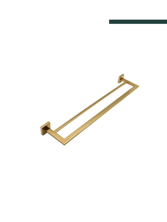 Italy - Porta toalha duplo 600 Eterna Inox gold