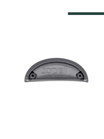 JADOR - Puxador 3512 Concha Nozes 64mm Preto opaco (CX C/12 PEÇAS)