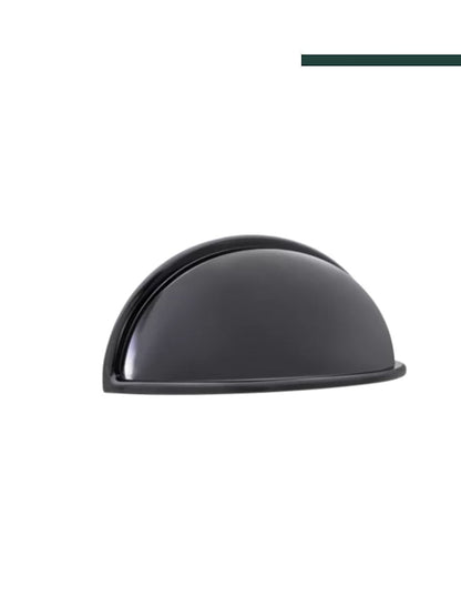 JADOR - Puxador 3512 Concha Nozes 64mm Preto opaco (CX C/12 PEÇAS)
