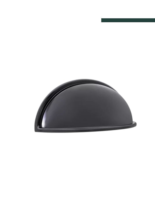 JADOR - Puxador 3512 Concha Nozes 64mm Preto opaco (CX C/12 PEÇAS)