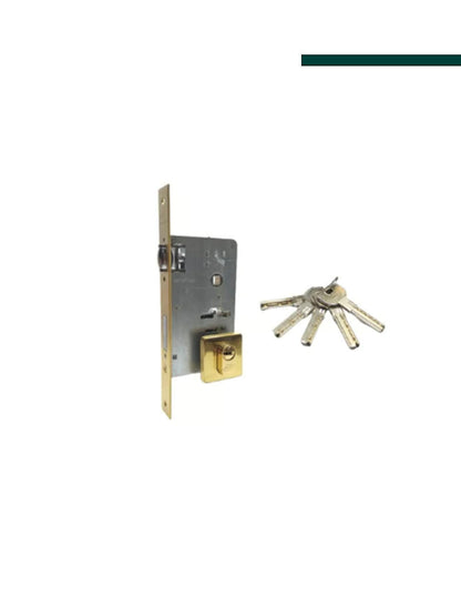 Imab - Fechadura 4700 Roseta Quadrada Zamak rolete E81 4800 Dourada