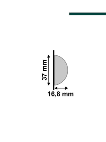 Santa Luzia - Meia cana 599 curva Oliva (PACOTE C/ 6 PEÇAS) 2,80m