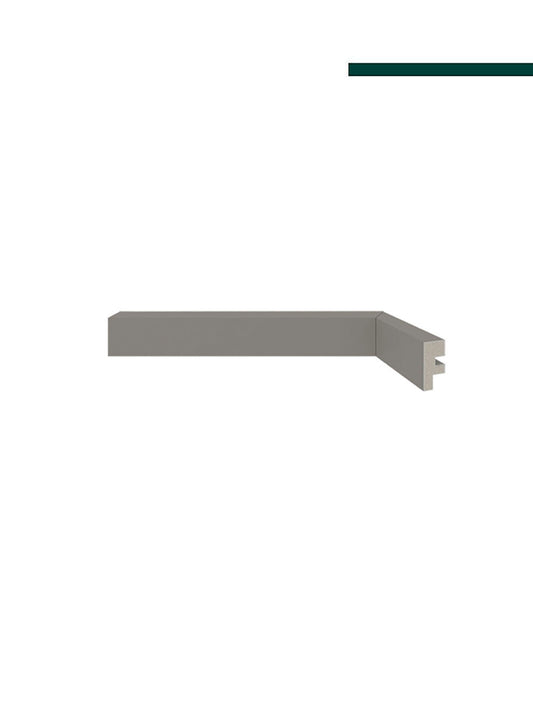Santa Luzia - Rodapé 466 Cinza titanium – 3cm - Barra