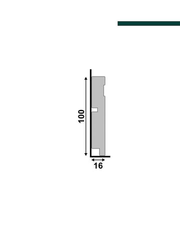 Santa Luzia - Rodapé 457 Fendi  – 10cm - Barra