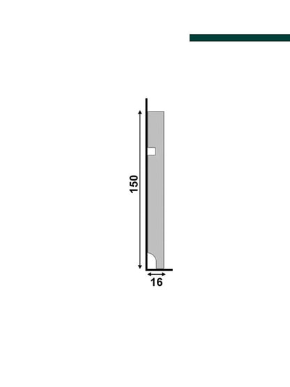 Santa Luzia - Rodapé 480 Fendi – 15cm - Barra
