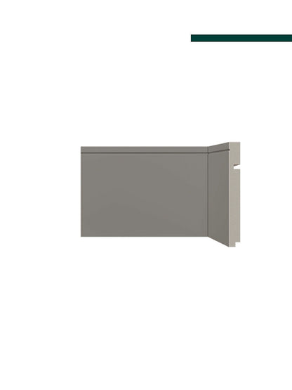 Rodapé 518 Cinza titanium 150mm x 16mm x 2,40m - Peça -  Santa Luzia