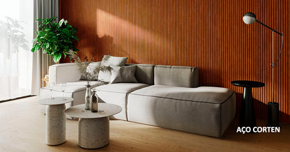 Painel Ripado Slim 15mm - 270 x 45 cm - Caixa - MDF Comum - Barreto