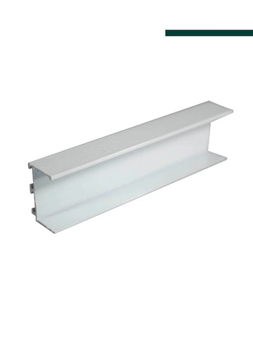 Rodapé Invertido Neri em Alumínio com Aba para LED 25mm x 12,5mm (CX com 5 Peças) - Hom