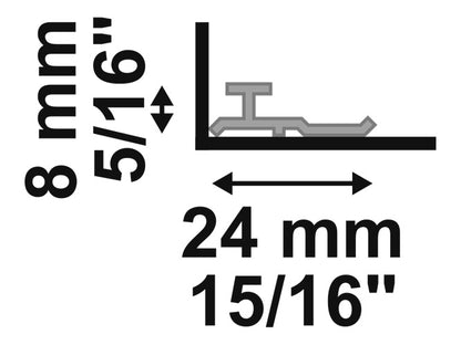 Ecopanel - Perfil Conector Junta Seca - Santa Luzia