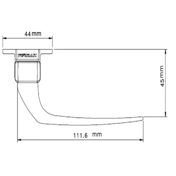 Fecho para Janela Maxim-AR FMX-01 Bronze - Perfil