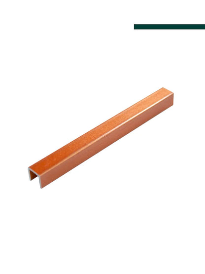 Perfil Decorativo Listelo Liri em Alumínio 10mm x 10mm (CX com 5 Peças) - Hom