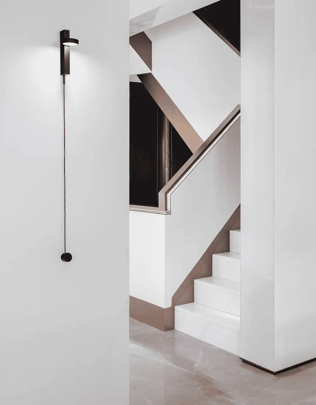 Rodapé Invertido Neri em Alumínio com Aba para LED 25mm x 12,5mm (CX com 5 Peças) - Hom
