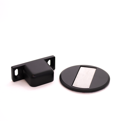Trava Porta Magnético Slim Preto - Comfortdoor