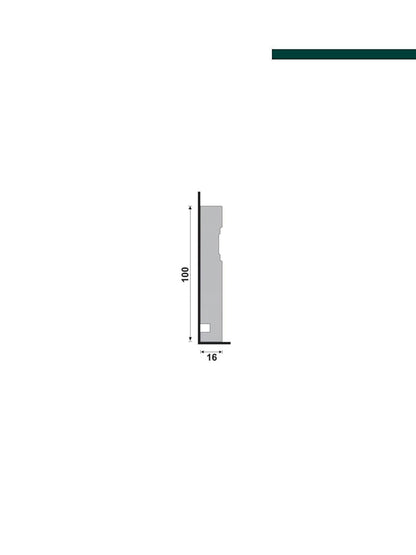 Guarnição 514 branca – 10cm - Barra - Santa luzia