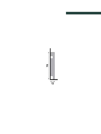 Rodapé 451 Branco – 7cm - (CX C/14 PEÇAS) Santa Luzia