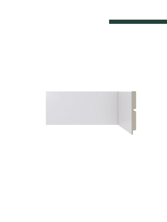Rodapé 454 Branco – 10cm - (CX C/12 PEÇAS) - Santa Luzia