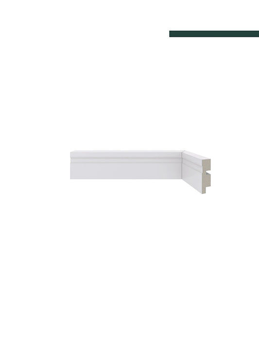 Rodapé 455 Branco – 5cm - (CX C/10 PEÇAS) Santa Luzia
