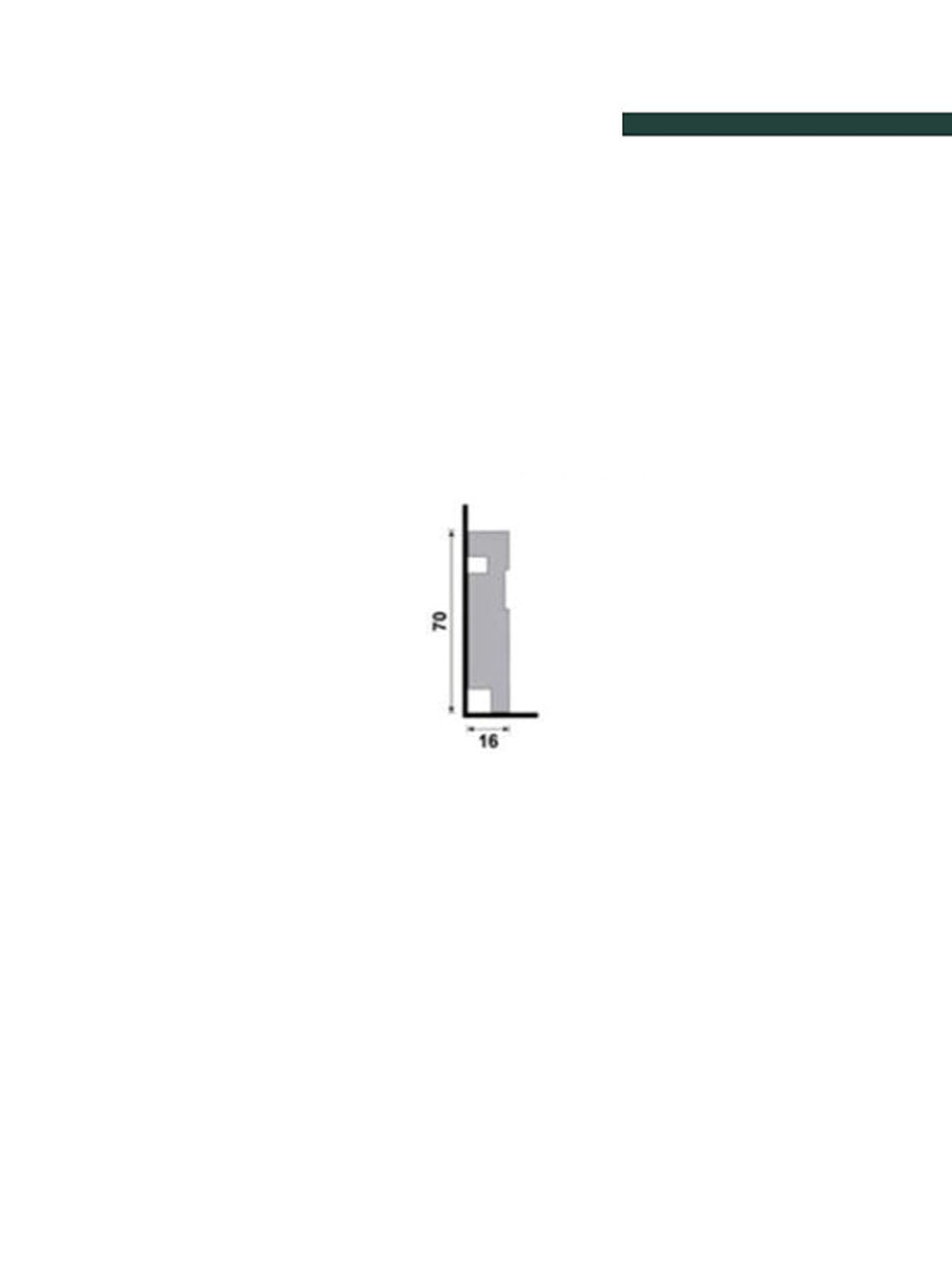 Rodapé 456 Branco – 7cm -  Santa Luzia