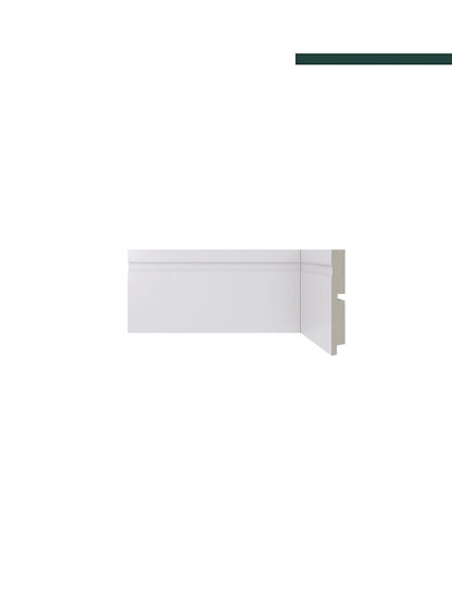 Rodapé 457 Branco – 10cm - (CX C/10 PEÇAS) -  Santa Luzia