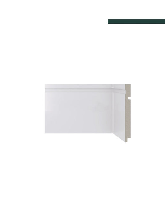 Rodapé 480 Branco – 15cm - (CX C/10 PEÇAS) - Santa Luzia