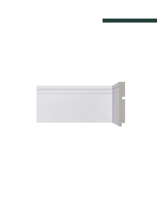 Rodapé 493 Branco – 12cm - (CX C/10 PEÇAS) Santa Luzia