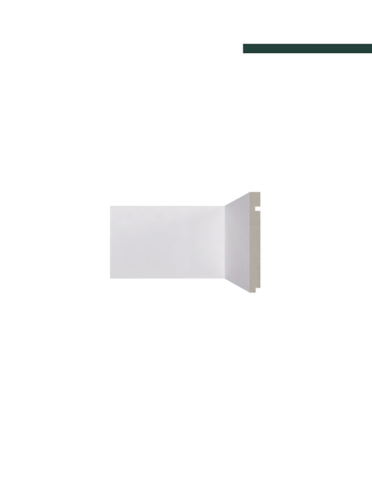 Rodapé 496 Branco – 15cm - (CX C/10 PEÇAS) Santa Luzia