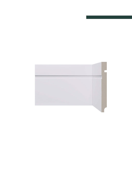 Rodapé 503 Branco – 15cm - Peça -  Santa Luzia